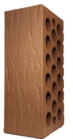 Кирпич керамический формата 1.4нф TY цвет "SHOKOLAD" (с накатом) (320 шт.)